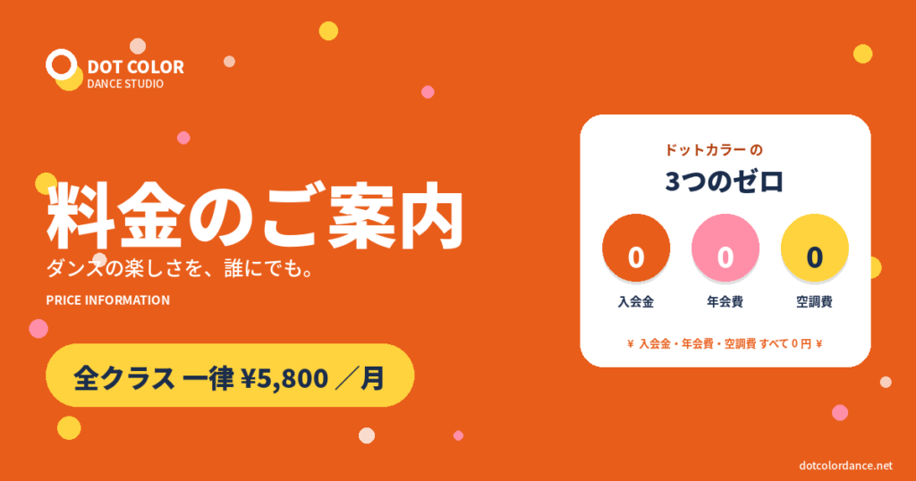 スタジオの料金について